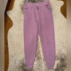 Women’s purple waffle joggers